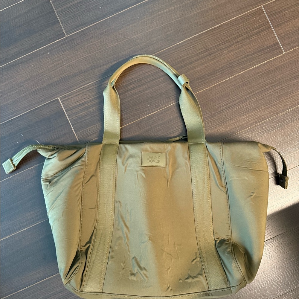 Dagne Dover Olive Green Tote with Dual Carry Handles - Picture 7 of 11